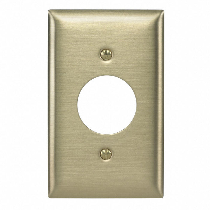 Sng Recept Wll Plt Stnd Brass 1Gng Brsh