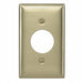 Sng Recept Wll Plt Stnd Brass 1Gng Brsh