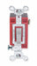 Wall Switch Gray 20A Back Side DblPole