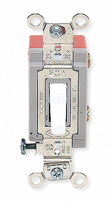 Wall Switch Wht 20A Back Side DblPole