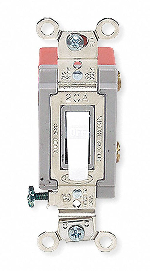 Wall Switch Wht 20A Back Side DblPole