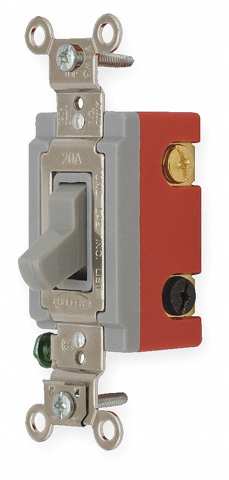 Wall Switch Gray 20 A Back Side 4-Way