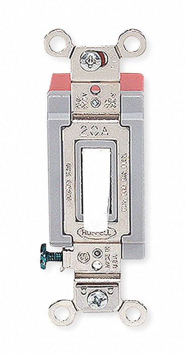 Wall Switch White 20 A Back Side 4-Way