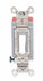 Wall Switch White 20 A Back Side 4-Way