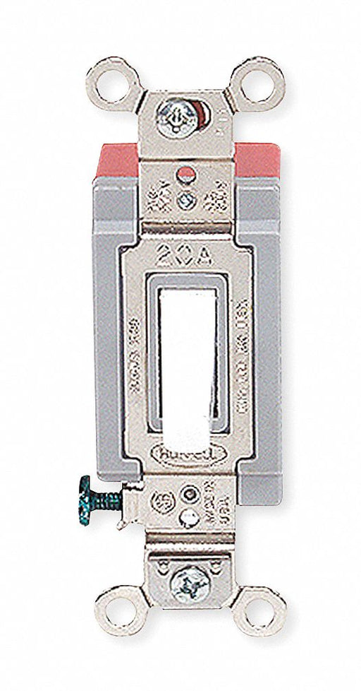 Wall Switch White 20 A Back Side 4-Way