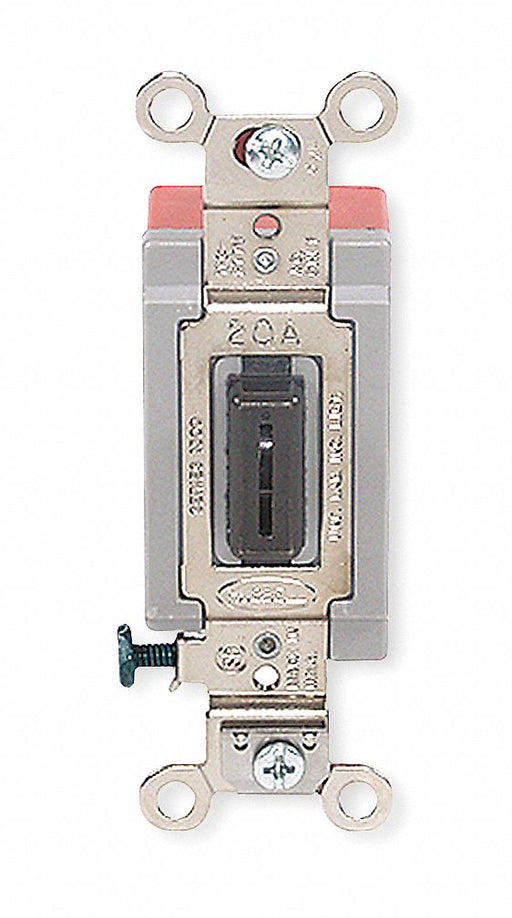 WllSwtch Blk 20A Bk Sd DblPole/DblThrow