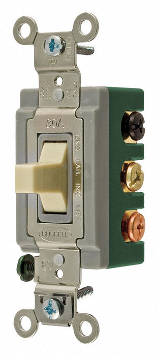 WllSwtch Ivry 30A Bk Sd DblPole/DblThrow