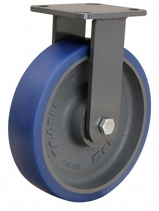 Plate Caster Rigid Polyurethane 9 1/2 H