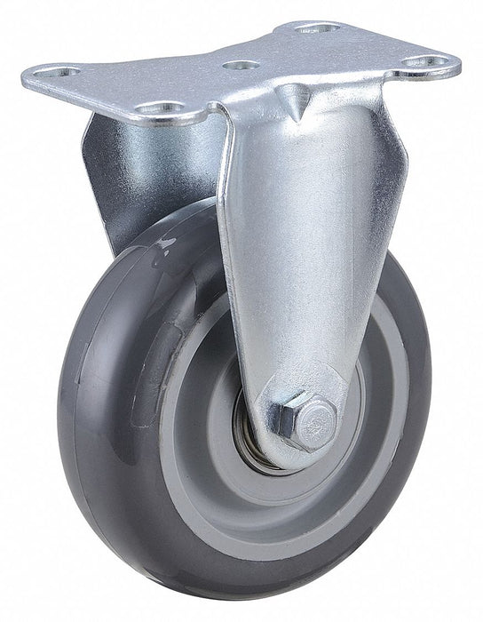 Plate Caster Rigid Polyurethane 5 3/16 H