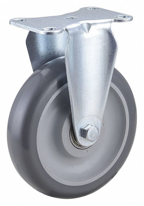 Plate Caster Rigid Polyurethane 6 3/16 H