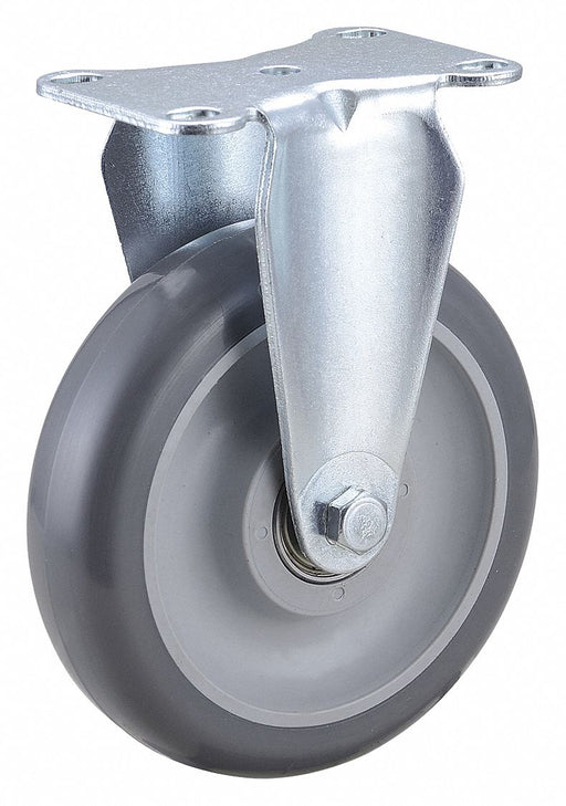 Plate Caster Rigid Polyurethane 6 3/16 H