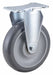 Plate Caster Rigid Polyurethane 6 3/16 H