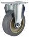 Plate Caster Rigid Rubber 7 1/4 H