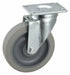 Plate Caster Swivel Rubber 6 3/16 H