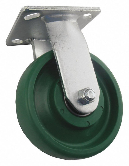 Plate Caster Rigid Polyurethane 7 1/2 H