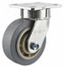 Plate Caster Swivel Rubber 6 1/2 H