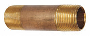 Nipple Red Brass 3/8 x 10 