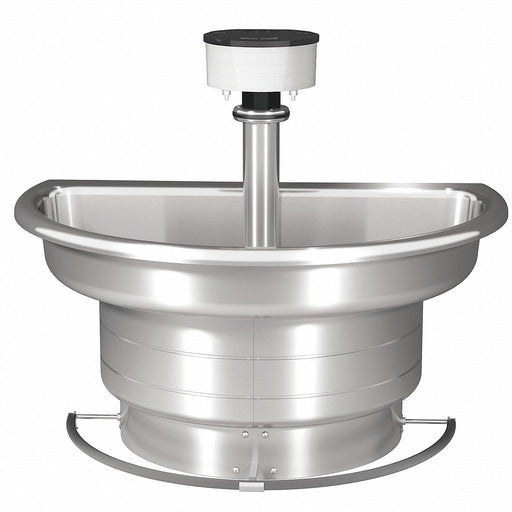 WashFountain 35.25inL 54inW Silver