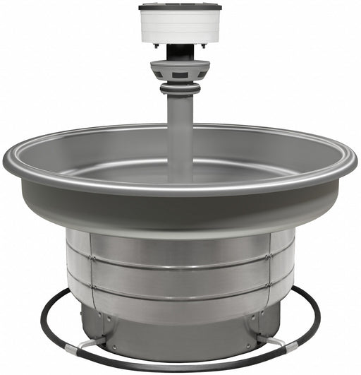 Wash Fountain 36 in L 36 in W Silver