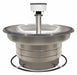 Wash Fountain 54 in L 54 in W Silver