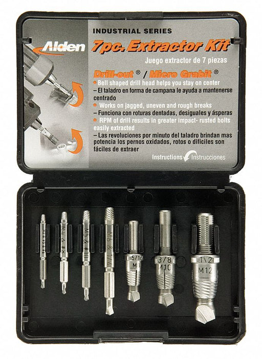 Screw Extractor Set 7pc HSS Plastic Case