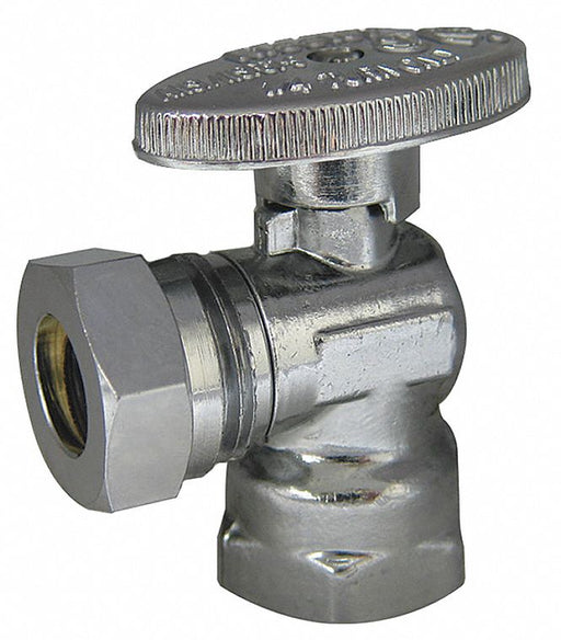 Water Supply Stop Brass 1/4-Turn 1/2 