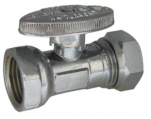Water Supply Stop Brass 1/4-Turn 1/2 