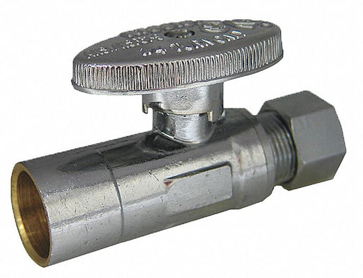 Water Supply Stop Brass 1/4-Turn 1/2 
