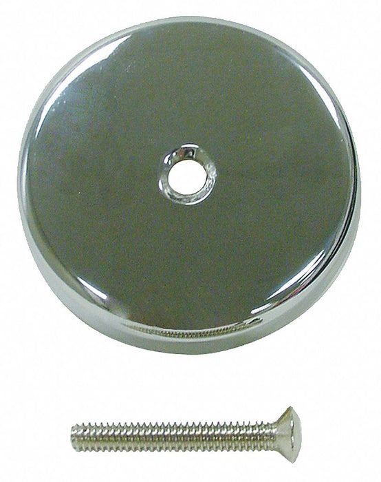 One-Hole Overflow Plate Kissler Brass