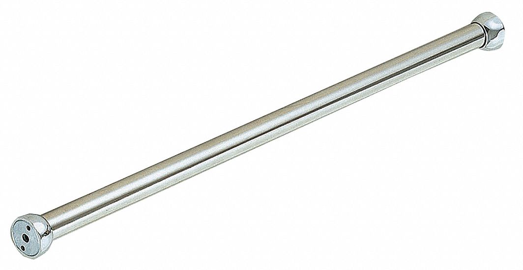 Shower Rod SS 36 in L Chrome Plated