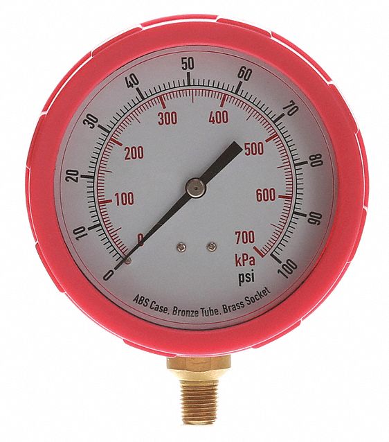 D1382 Pressure Gauge Test 4 In