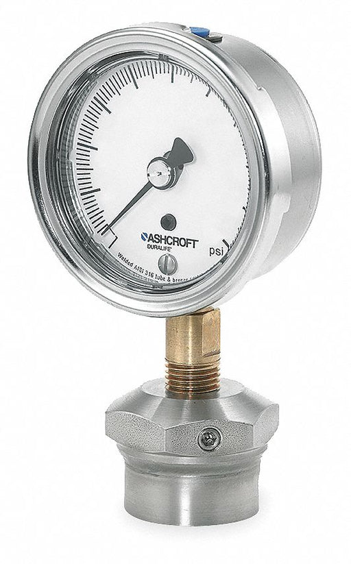 D0988 CompoundGaugewDiaphragmSeal300psi1PK