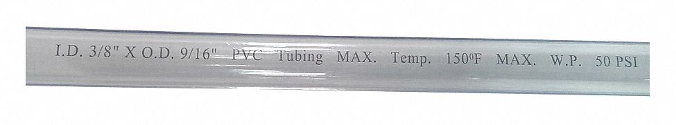 Tubing 3/8 I.D. 100 ft Clear Flexible