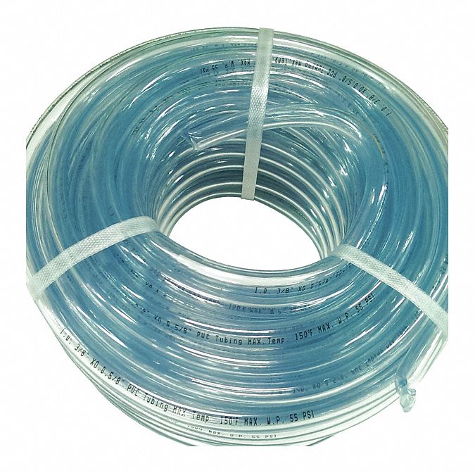 Tubing 3/8 I.D. 100 ft Clear Flexible