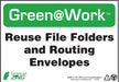 Sign Reuse File Folders 7X10 Plastic