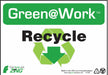 Sign Recycle Symbol 7X10 Plastic