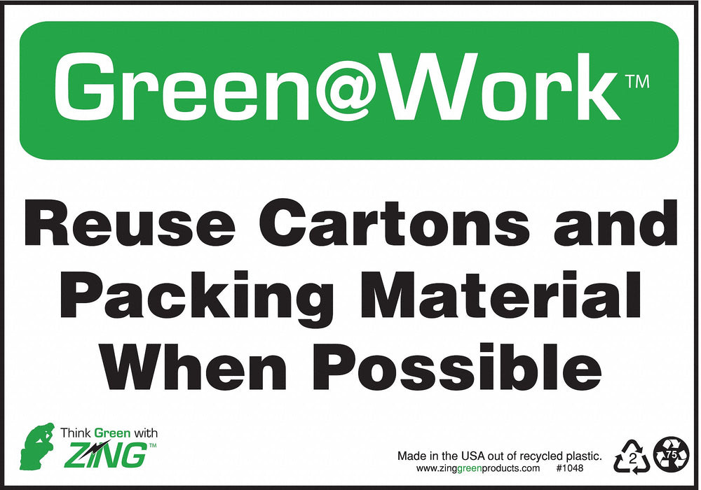 Sign Reuse Cartons 7X10 Plastic
