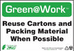 Sign Reuse Cartons 7X10 Plastic