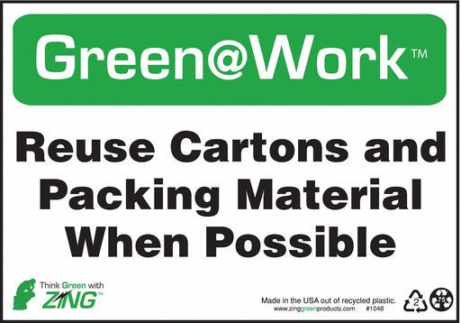 Sign Reuse Cartons 7X10 Plastic