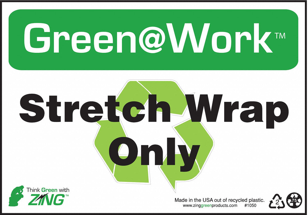 Sign Recycle Stretch Wrap 7X10 Plastic