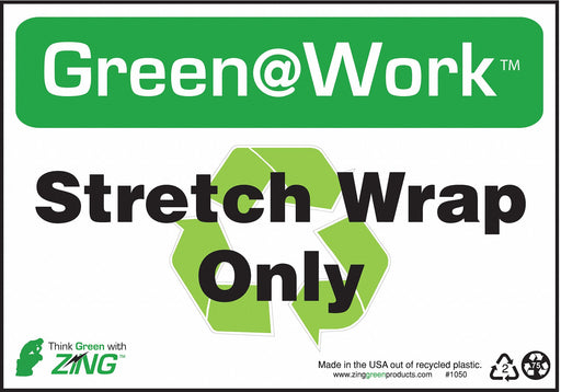 Sign Recycle Stretch Wrap 7X10 Plastic