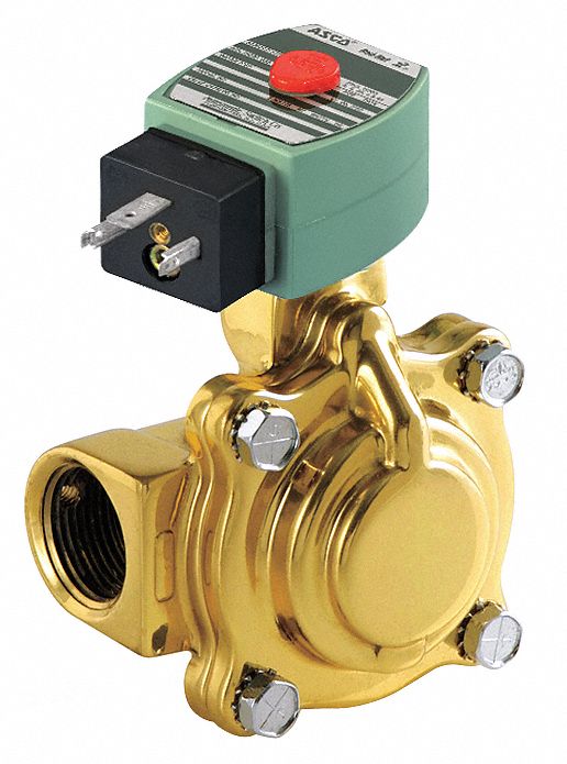 Solenoid Valve Brass NC Air Inert Gas