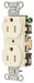 Receptacle Ivory 15 A 2P3W Side 1PK