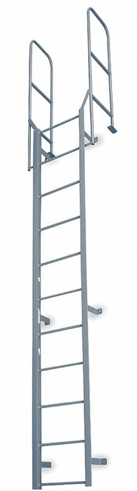 Fixed Ladder WlkThru 20 ft H Steel