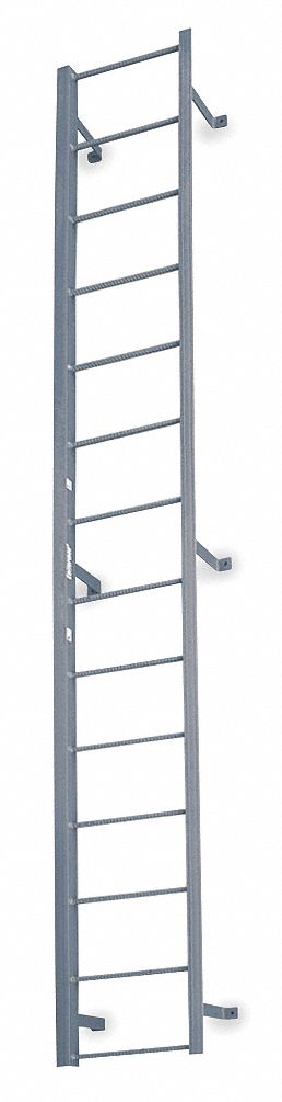 Fixed Ladder 16 ft 3 In H Steel