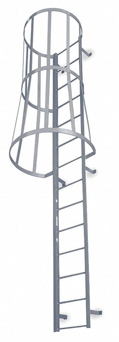 Fixed Ladder w/Safety Cage 20 ft 3in H