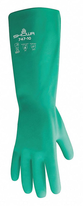 D0506 ChemResistantGloves Grn Gauntlet M 8 PR