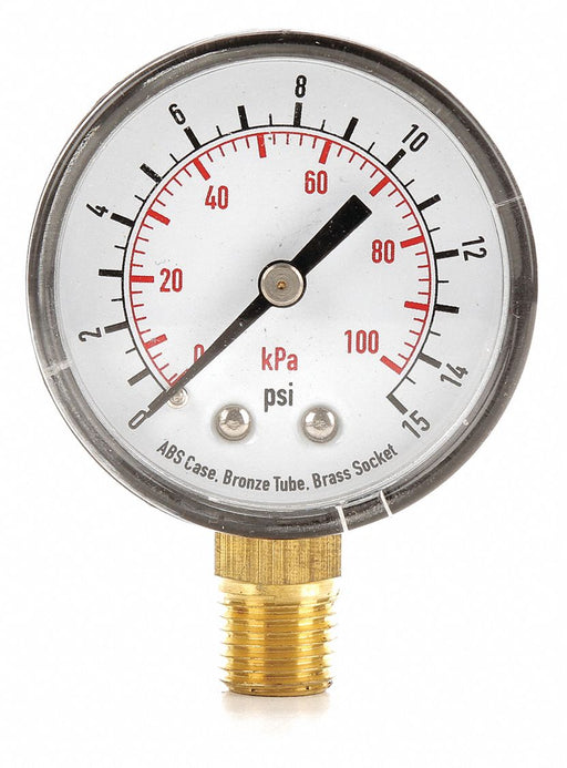 D1338 Pressure Gauge Test 2 In