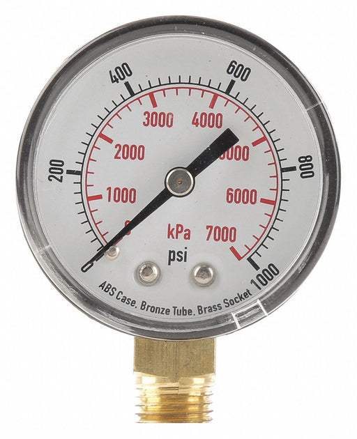 D1338 Pressure Gauge Test 2 In