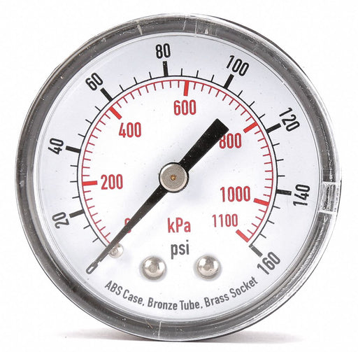 D1339 Pressure Gauge Test 2 In